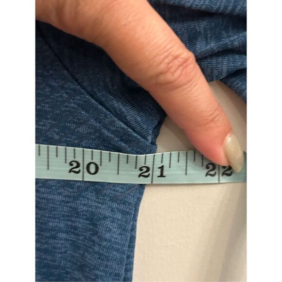 Under Armor Men's Heatgear Polo Shirt sz M teal blue Space dye Golf Stretch Comf - Picture 7 of 8